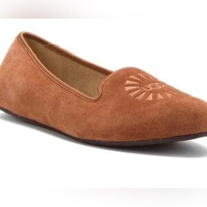 EUC UGG Alloway Suede Leather Flats in Chestnut, Size 6